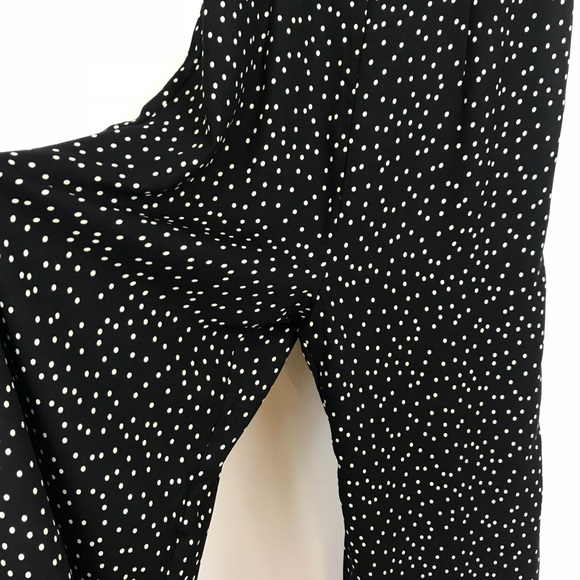 NEW Black Polka-Dot Long Romper Jumpsuit - Picture 4 of 7